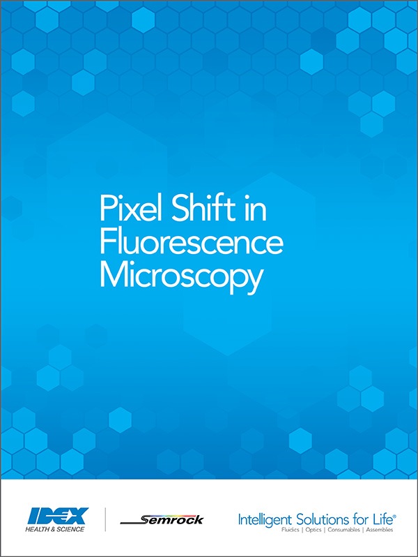 pixel shift in fluorescence microscopy white paper cover
