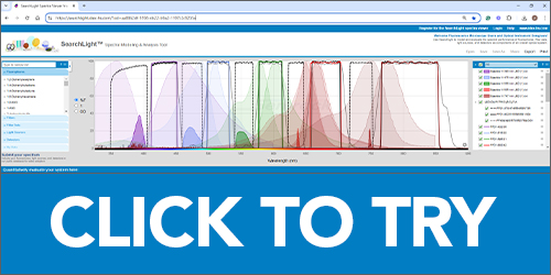 click to try SearchLight session with Semrock pentaband filter set